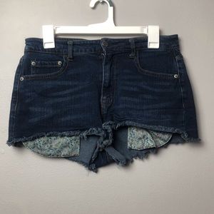 high waisted jean shorts